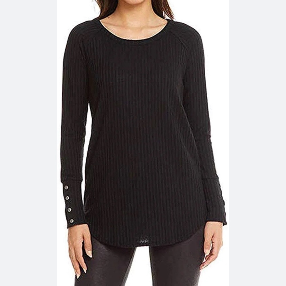 Chaser Ladies Long Sleeve Waffle Thermal Top S